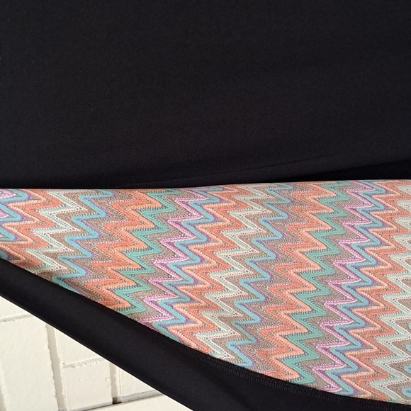 Blu Sage Black W/Built-In Multicolor Open Jacket Midi Dress. Size 18W NWOT - Picture 4 of 8